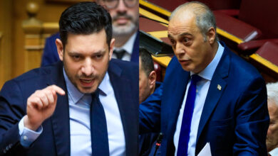 Βελόπουλος-σε-Κυρανάκη:-Είσαι-συκοφάντης-και-ψεύτης,-δεν-είπα-ταξιτζής-να-δείρει-αστυνομικό