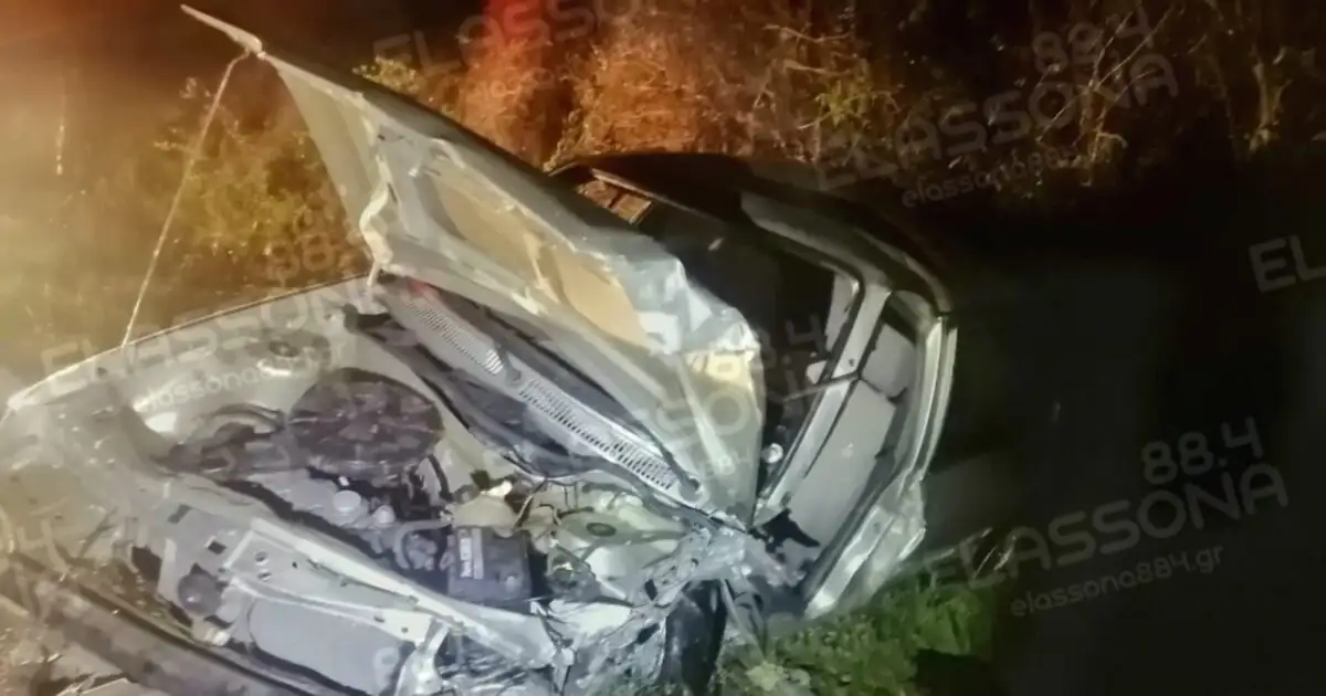 Τραγωδία-στην-Ελασσόνα:-Ένας-νεκρός-και-δύο-τραυματίες-σε-τροχαίο-δυστύχημα-–-Τους-απεγκλώβισε-η-πυροσβεστική