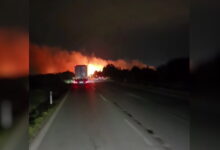 Κλειστή-η-Εθνική-οδός-Αθηνών-–-Θεσσαλονίκης-λόγω-φωτιάς-στο-ύψος-των-Μαλγάρων