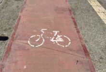 Τρίκαλα:-Ποδηλατόδρομοι-με-ξεθωριασμένη-μπογιά-και-χωρίς-ασφάλεια