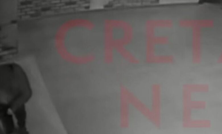 Ηράκλειο:-Βίντεο-ντοκουμέντο-από-τη-στιγμή-που-άνδρας-πυροδοτεί-τον-εμπρηστικό-μηχανισμό-έξω-από-καφετέρια