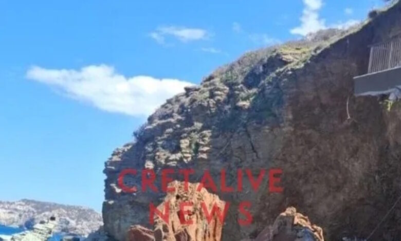 Μεγάλη-κατολίσθηση-στην-Αγία-Πελαγία:-Αποκολλήθηκε-μπαλκόνι-ξενοδοχείου