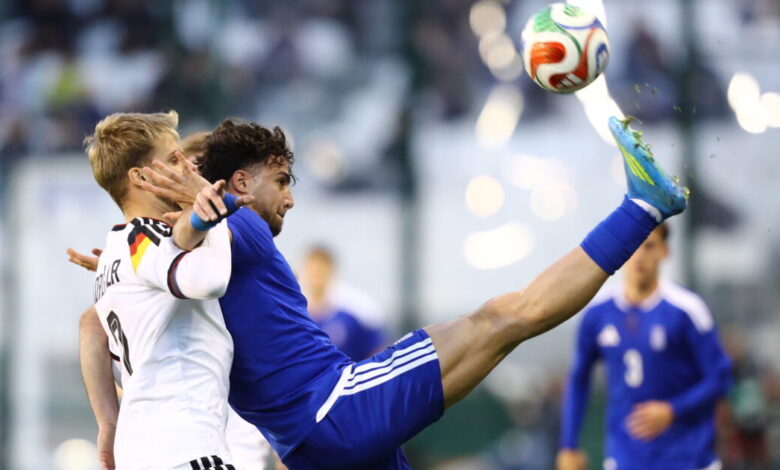 Ελλάδα-–-Γερμανία-0-2:-Η-Εθνική-Ελπίδων-ηττήθηκε-μέσα-στη-Λεωφόρο-και-τα-«πάντσερ»-απέκτησαν-πλεονέκτημα-πρωτιάς