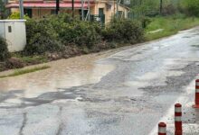 Τρίκαλα:-Νερά-και-λακκούβες-στον-Περιφερειακό