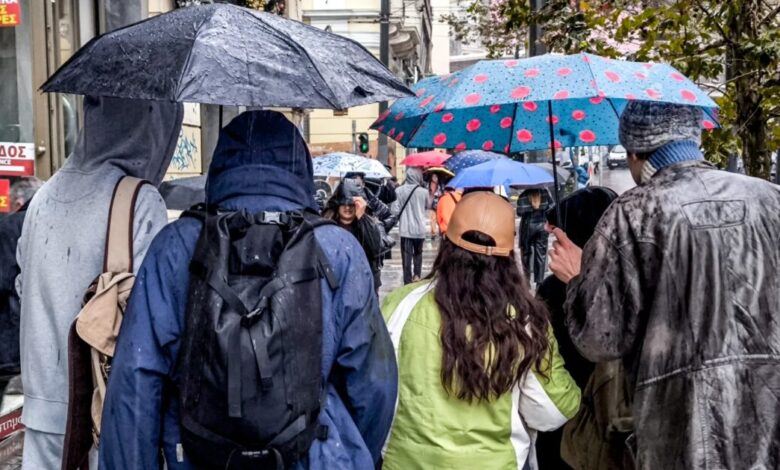 Καιρός-αύριο:-Ισχυρές-βροχές,-καταιγίδες-και-άνεμοι-8-μποφόρ