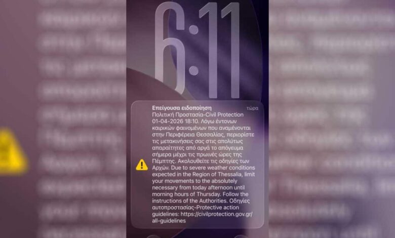 Τρίκαλα:-Ήχησε-το-112-–-«Περιορίστε-τις-μετακινήσεις»