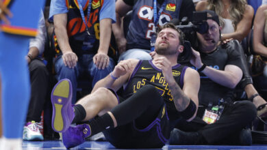 Αποτελέσματα-nba:-Οι-Θάντερ-ισοπέδωσαν-τους-Λέικερς-με-139-96,-αποχώρησε-τραυματίας-ο-Ντόντσιτς