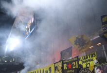 Ολυμπιακός-–-ΑΕΚ:-Με-οπαδούς-η-τελευταία-προπόνηση-των-«κιτρινόμαυρων»-πριν-το-ντέρμπι-στα-playoffs-της-super-league