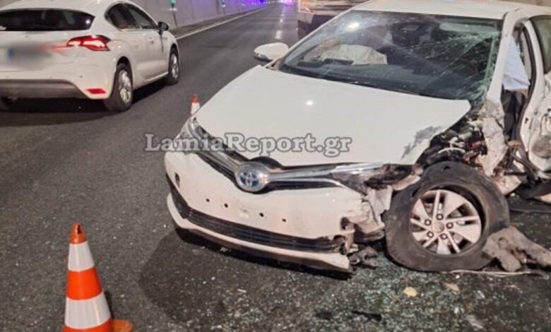 Τροχαίο-με-εγκλωβισμό-μέσα-σε-σήραγγα-στην-εθνική-οδό-Αθηνών-–-Λαμίας