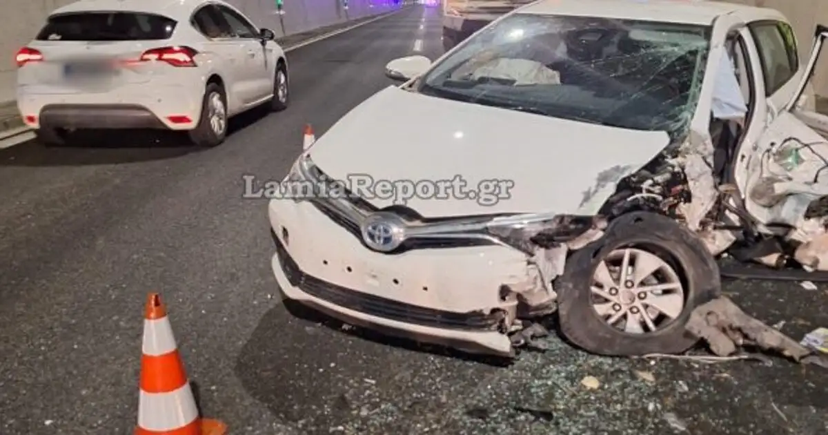 Τροχαίο-με-εγκλωβισμό-μέσα-σε-σήραγγα-στην-εθνική-οδό-Αθηνών-–-Λαμίας