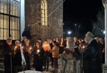 Πάσχα-στη-Μεσοχώρα:-Πλήθος-κόσμου-σε-Επιτάφιο-και-Ανάσταση