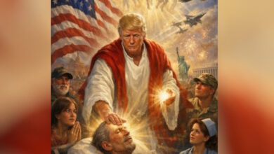 Τραμπ:-Η-ΑΙ-φωτογραφία-του-ως-Χριστός-μετά-την-επίθεση-στον-Πάπα-Λέοντα-–-«Είναι-αδύναμος,-εξυπηρετεί-την-ριζοσπαστική-Αριστερά»