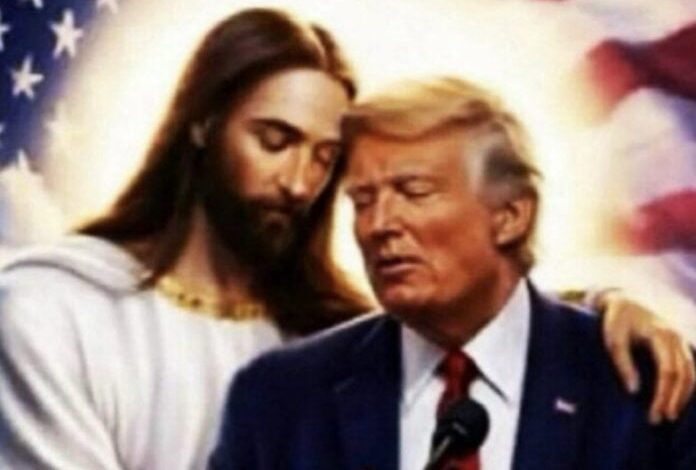 Ο-Τραμπ-πλάι-στον-Ιησού-χάριν-(άφρονης…)-Τεχνητής-Νοημοσύνης