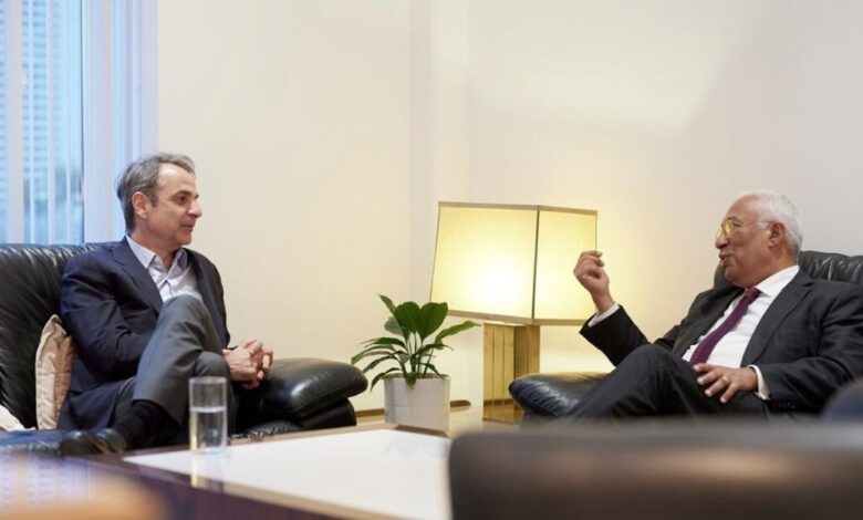 Συνάντηση-Κυριάκου-Μητσοτάκη-με-τον-Αντόνιο-Κόστα-με-φόντο-τη-Μέση-Ανατολή-και-διεθνείς-εξελίξεις