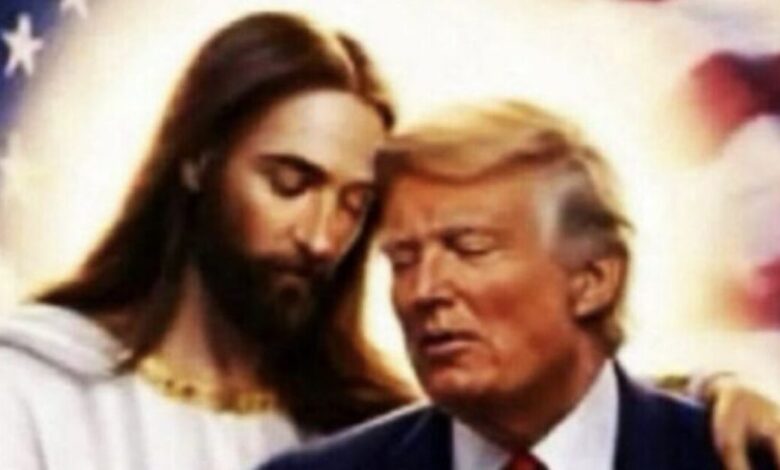 Ντόναλντ-Τραμπ:-Νέα-εικόνα-μέσω-ΑΙ-που-είναι-αγκαλιά-με-τον-Ιησού-Χριστό-–-«Μπορεί-να-μην-αρέσει-στους-τρελούς-της-Ριζοσπαστικής-Αριστεράς»
