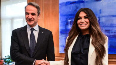 Συνάντηση-Κυριάκου-Μητσοτάκη-–-Κίμπερλι-Γκιλφόιλ-στο-Μέγαρο-Μαξίμου