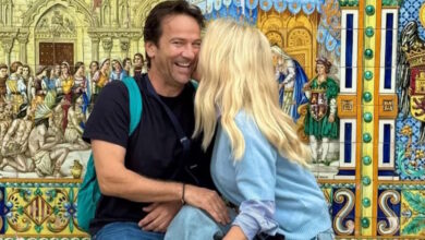 Ελένη-Μενεγάκη:-Νέες-φωτογραφίες-από-την-Ισπανία-με-τον-Μάκη-Παντζόπουλο-και-την-κόρη-τους