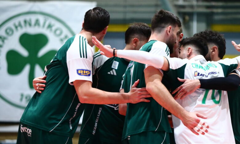 Παναθηναϊκός-–-ΠΑΟΚ-3-1:-Άνετη-νίκη-και-πρώτο-«πράσινο»-βήμα-τίτλου-στη-volley-league