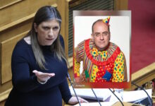 story-της-Ζωής-Κωνσταντοπούλου-με-τον-Μακάριο-Λαζαρίδη-ντυμένο-κλόουν:-«Η-ΝΔ-πέφτει-σε-αυτό-το-επίπεδο-του-λαγουμιού,-κύριε-γυμνοσάλιαγκα»