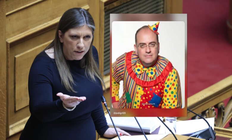 story-της-Ζωής-Κωνσταντοπούλου-με-τον-Μακάριο-Λαζαρίδη-ντυμένο-κλόουν:-«Η-ΝΔ-πέφτει-σε-αυτό-το-επίπεδο-του-λαγουμιού,-κύριε-γυμνοσάλιαγκα»