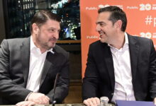 Τσίπρας,-Δούκας,-Χαρδαλιάς-και-Μώραλης-στην-παρουσίαση-βιβλίου-για-τον-Μπουτάρη