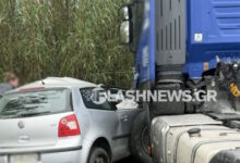 Σοβαρό-τροχαίο-στην-Κρήτη:-Αυτοκίνητο-συγκρούστηκε-με-φορτηγό-στον-ΒΟΑΚ-–-Δείτε-εικόνες