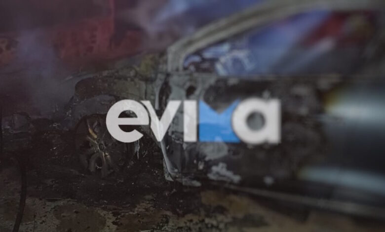 Φωτιά-στην-Εύβοια:-Αυτοκίνητο-«λαμπάδιασε»-και-κάηκε-ολοσχερώς-–-Δείτε-εικόνες