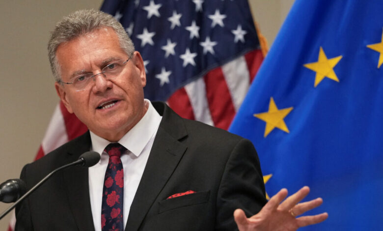 Σέφτσοβιτς:-Οι-Βρυξέλλες-δεν-θέλουν-κλιμάκωση-του-εμπορικού-πολέμου