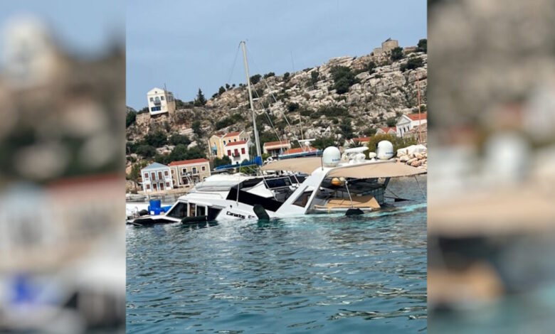 Βυθίστηκε-πολυτελής-θαλαμηγός-ανοιχτά-του-Καστελόριζου-–-Τρεις-συλλήψεις