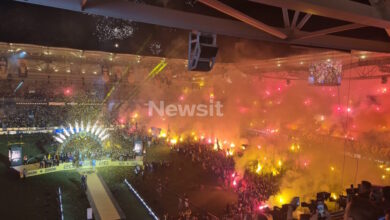 Η-ΑΕΚ-σήκωσε-το-πρωτάθλημα-στη-Νέα-Φιλαδέλφεια:-Με-«mission-impossible»-και-το-αγωνιστικό-αυτοκίνητο-του-Ηλιόπουλου-το-τρόπαιο-στην-allwyn-arena
