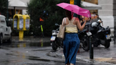 Καιρός-σήμερα:-Τοπικές-βροχές-και-αύξηση-της-θερμοκρασίας-–-Ισχυροί-άνεμοι-έως-7-μποφόρ-στα-πελάγη