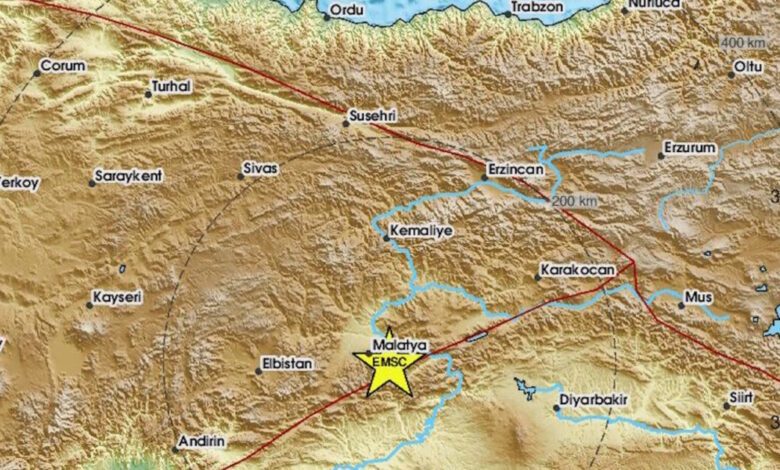 Ισχυρός-σεισμός-5,6-Ρίχτερ-στην-ανατολική-Τουρκία-με-επίκεντρο-τη-Μαλάτια