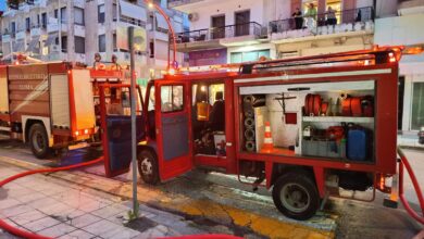 Φωτιά-σε-γραφείο-στο-κτίριο-της-ΠΕ.-Τρικάλων-–-Έγκαιρη-επέμβαση-της-Πυροσβεστικής