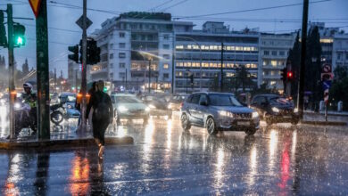 Καιρός-σήμερα:-Βροχές-και-καταιγίδες-σε-πολλές-περιοχές-της-χώρας-–-Τους-26-βαθμούς-αγγίζει-η-θερμοκρασία