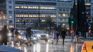 Καιρός-σήμερα:-Βροχές-και-καταιγίδες-σε-όλη-τη-χώρα-–-Μικρή-πτώση-της-θερμοκρασίας-στα-ανατολικά-και-νότια