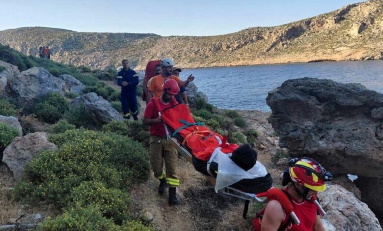 Κάλυμνος:-Διάσωση-24χρονου-Αμερικανού-μετά-από-ατύχημα-σε-αναρρίχηση
