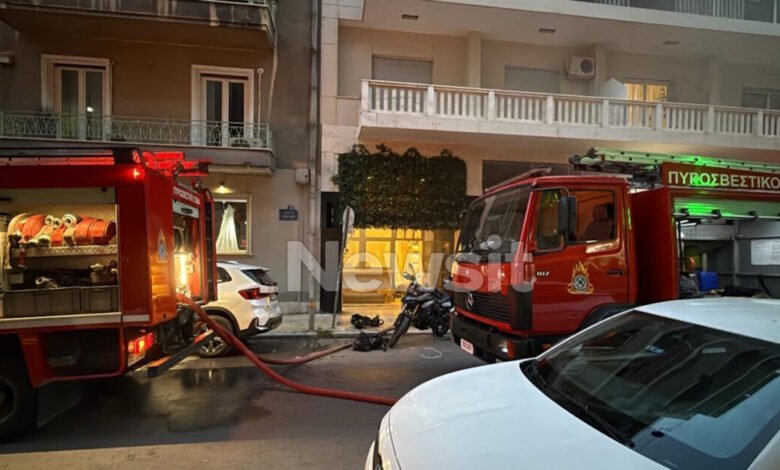 Φωτιά-σε-υπόγειο-καταστήματος-στο-Κολωνάκι