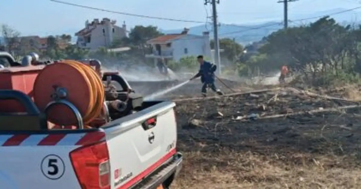 Φωτιά-στη-Νέα-Πεντέλη:-Καίει-χαμηλή-βλάστηση,-κάτοικοι-κατάφεραν-να-την-περιορίσουν