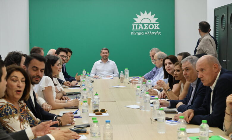ΠΑΣΟΚ:-Αυτή-είναι-η-«σκιώδης-κυβέρνηση»-του-Νίκου-Ανδρουλάκη-–-Γερουλάνος,-Παπανδρέου,-Δουδωνής,-Διαμαντοπούλου,-Χρηστίδης,-Παραστατίδης,-Λιακούλη,-Μανιάτης