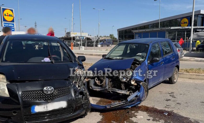Λαμία:-Μεθυσμένος-οδηγός-«πέταξε»-με-το-αυτοκίνητο-του-πάνω-από-νησίδα-και-προσγειώθηκε-σε-διερχόμενο-αμάξι