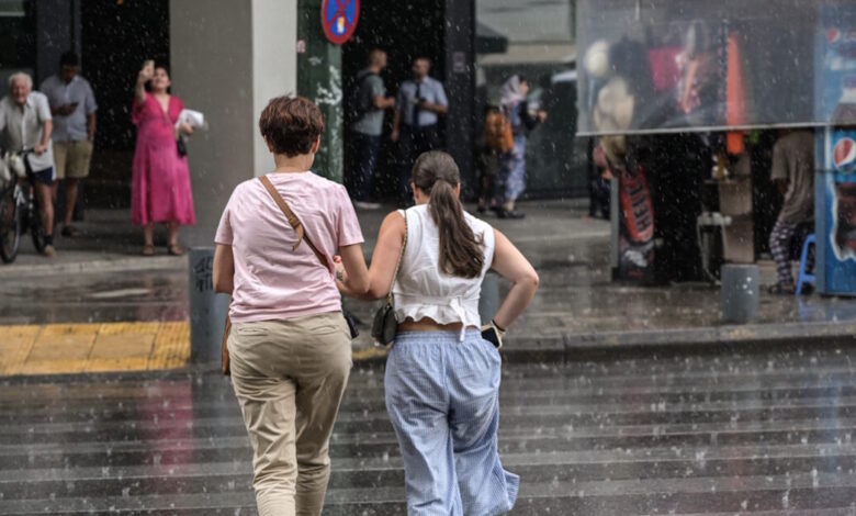 Καιρός-αύριο:-Μπουρίνια-και-χαλάζι-σε-Μακεδονία,-Ήπειρο,-Θεσσαλία,-Σποράδες-και-Εύβοια-–-Στους-32-βαθμούς-η-θερμοκρασία