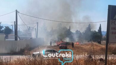 Φωτιά-στο-Λουτράκι-–-Έκαψε-ξερά-χόρτα,-τέθηκε-υπό-έλεγχο