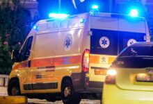 Αγιο-είχε-οδηγός-ΙΧ-στα-Τρίκαλα-–-Το-αυτοκίνητο-προσέκρουσε-σε-κολόνα-και-ανατράπηκε