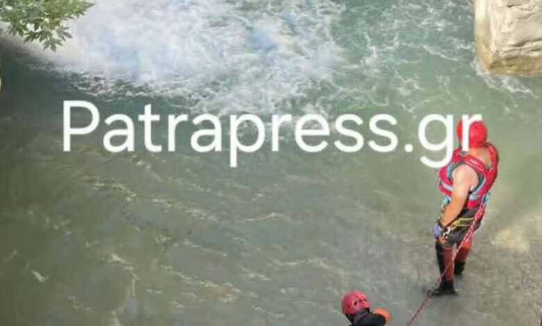 Βόνιτσα:-Βίντεο-από-τη-δύσκολη-επιχείρηση-στο-φαράγγι-Τρύφου-όπου-έχασε-τη-ζωή-του-ο-40χρονος