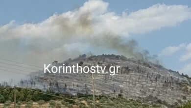Κορινθία:-Χωρίς-ενεργό-μέτωπο-η-φωτιά-στο-Σπαθοβούνι