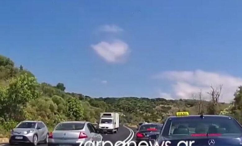 Στιγμές-τρόμου-στον-ΒΟΑΚ:-Μπήκε-στο-αντίθετο-ρεύμα-για-να-κάνει-προσπέραση-και-γλίτωσε-τη-μετωπική-στο-«τσακ»