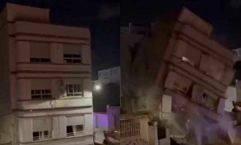 Ισπανία:-Τρομακτικό-βίντεο-από-τη-στιγμή-που-τριώροφη-πολυκατοικία-καταρρέει-στην-Βαλένθια-–-Άμεσα-εκκένωσαν-οι-ένοικοι