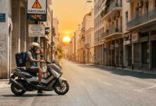 Χωρίς-delivery-με-δίκυκλα-το-μεσημέρι-τα-Τρίκαλα-λόγω-καύσωνα