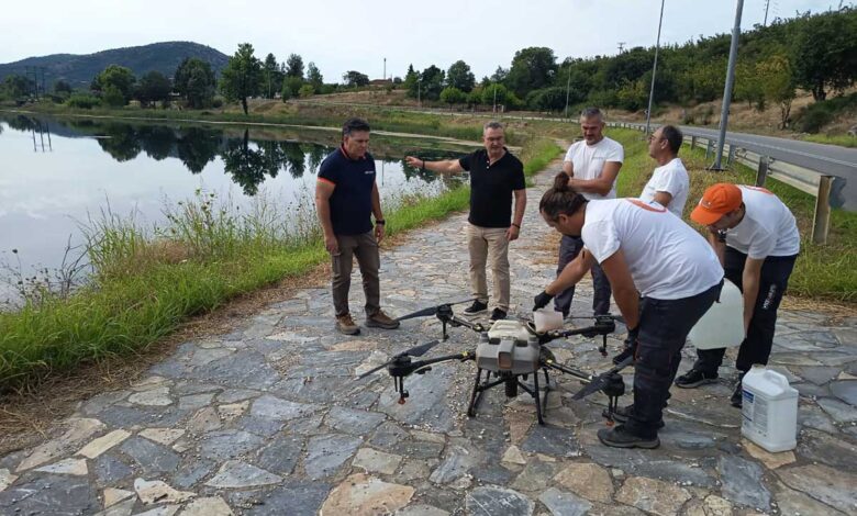 Ελασσόνα:-Παρεμβάσεις-με-drone-κατά-των-κουνουπιών