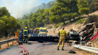 Ψάθα:-Συνελήφθη-αδελφός-αντιδημάρχου-–-Έσπασε-το-μπλόκο-της-ΕΛΑΣ-και-έπεσε-με-το-αυτοκίνητό-του-στα-συντρίμμια-του-ελικοπτέρου